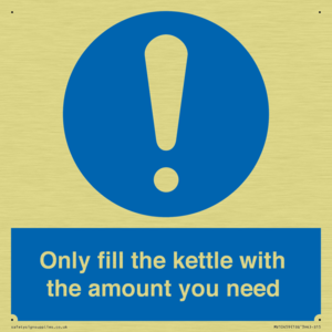 Only fill the kettle with the amount you need